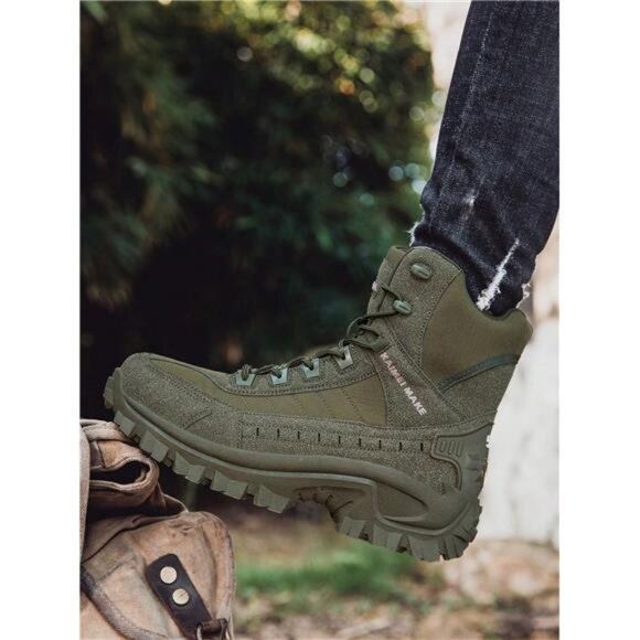 Men's Tactical Boots Military Combat Boots Hiking - Picture 8 of 11